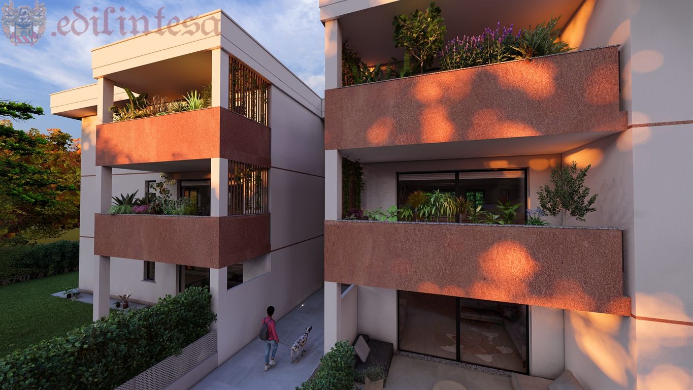 RESIDENZA AL PARCO : Trilocale con giardino privato e possibilita' di serra bioclimatica