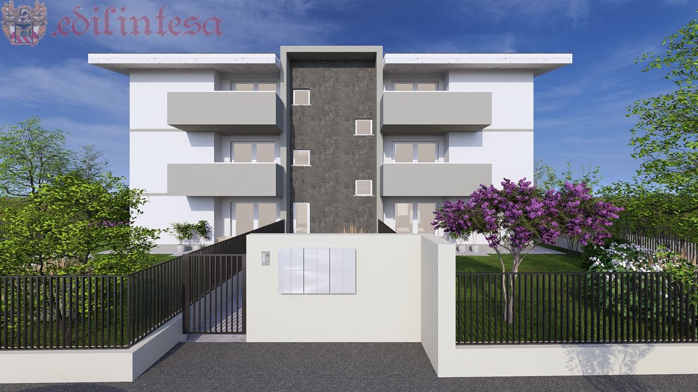 TRILOCALE CON GIARDINO IN NUOVA ED ELEGANTE PALAZZINA